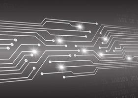 Fondo de concepto de tecnología futura de circuito cibernético vector