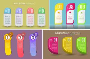 xmodern text box template, infographics banner vector