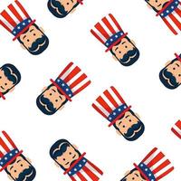 Isolated usa president man with hat background vector design