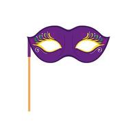 Isolated mardi gras mask vector design