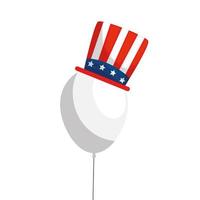 Isolated usa balloon with hat vector design