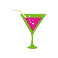 Isolated alcohol cocktail vector design