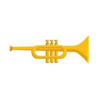 Isolated trumpet instrument vector design