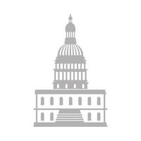 Isolated usa capitol vector design