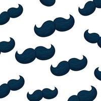 Isolated male mustaches background vector design