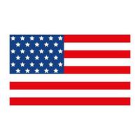 diseño de vector de bandera de Estados Unidos aislado