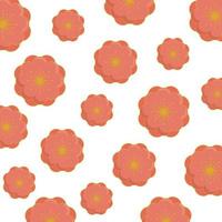 background of cute flowers icons vector