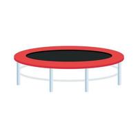 trampoline jump game isolated icon vector