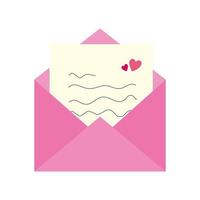 envelope mail with heart isolated icon vector