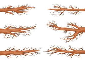 Tree branch vector design illustration isolated on white background