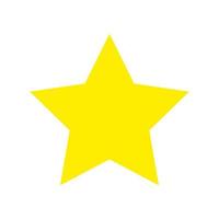 star yellow color isolated icon vector