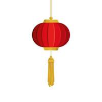 lantern chinese hanging isolated icon vector