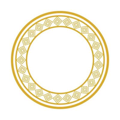 frame circular chinese isolated icon