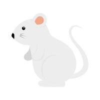 cute rodent rat isolated icon vector