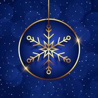 Elegant Christmas snowflake background vector