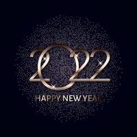 Happy New Year background with glittery design vector