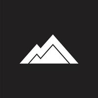 triangle geometric mountain symbol logo vector