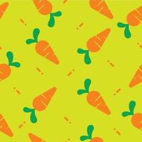 colorful carrot seamless pattern cute background vector
