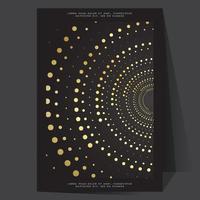 Shades of golden color. Futuristic mable poster with gradient mesh. vector