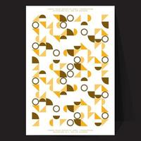 Shades of golden color. Futuristic mable poster with gradient mesh. vector