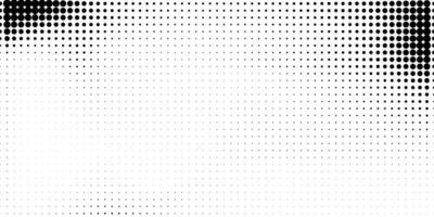 Halftone in abstract style. Geometric retro banner vector texture. Modern print. White and black background. Light effect.