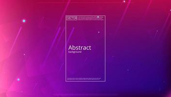 Abstract banner with gradient shapes and blur background with dark neon color. Dynamic shape composition. Vector template design