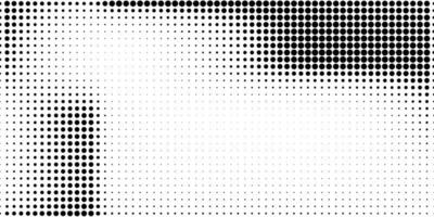 Halftone in abstract style. Geometric retro banner vector texture. Modern print. White and black background. Light effect.