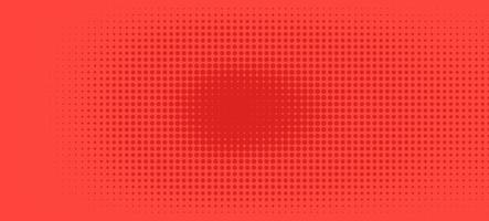 Halftone in abstract style. Geometric retro banner vector texture. Modern print. Red background. Light effect