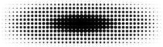 Halftone in abstract style. Geometric retro banner vector texture. Modern print. White and black background. Light effect