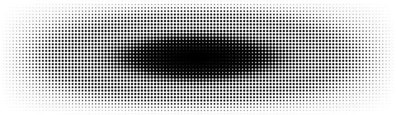 Halftone in abstract style. Geometric retro banner vector texture. Modern print. White and black background. Light effect