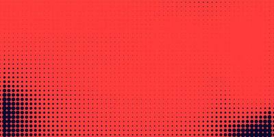 Halftone in abstract style. Geometric retro banner vector texture. Modern print. Dark blue and red background. Light effect