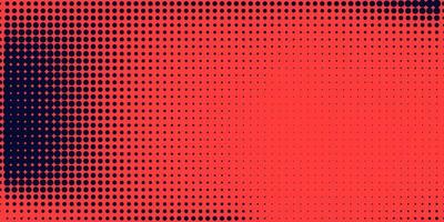 Halftone in abstract style. Geometric retro banner vector texture. Modern print. Dark blue and red background. Light effect