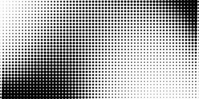 Halftone in abstract style. Geometric retro banner vector texture. Modern print. White and black background. Light effect.