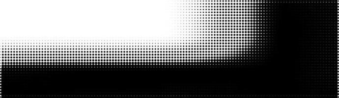 Halftone in abstract style. Geometric retro banner vector texture. Modern print. White and black background. Light effect