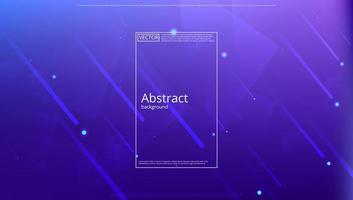 Abstract banner with gradient shapes and blur background with dark neon color. Dynamic shape composition. Vector template design