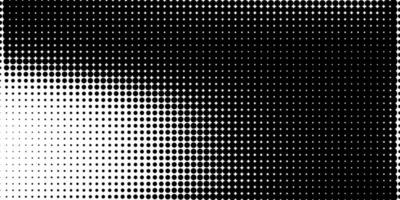 Halftone in abstract style. Geometric retro banner vector texture. Modern print. White and black background. Light effect.