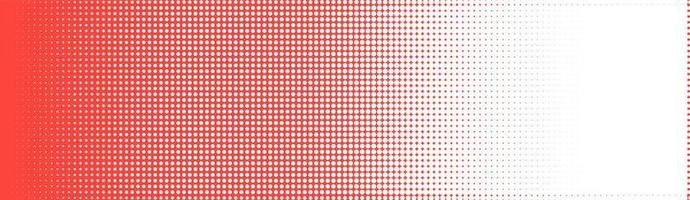 Halftone in abstract style. Geometric retro banner vector texture. Modern print. White and red background. Light effect