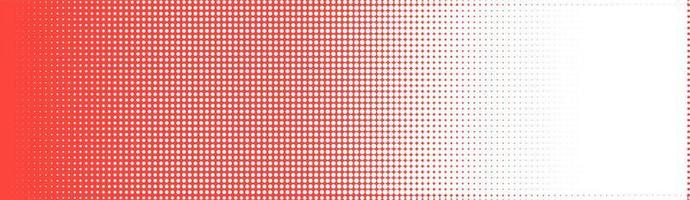 Halftone in abstract style. Geometric retro banner vector texture. Modern print. White and red background. Light effect