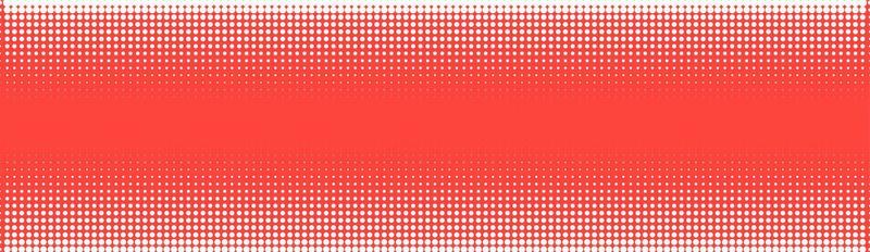 Halftone in abstract style. Geometric retro banner vector texture. Modern print. White and red background. Light effect