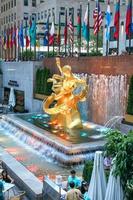 New York City, Jun 21, 2016 - Prometheus Statue on Rockefeller Center photo