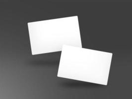 Business card couple isolated photo