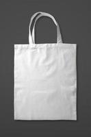 White tote bag isolated photo