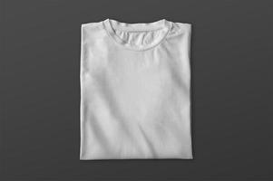 Folded White T-Shirt Template photo