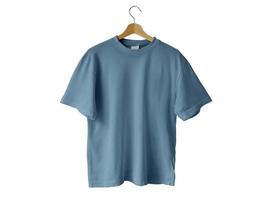 camiseta azul aislado foto