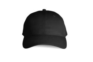 Black Cap Front View Isolated photo