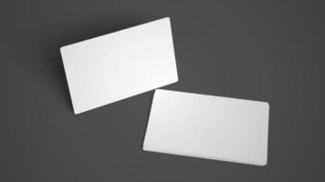 Set of isolated business cards composition photo