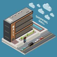 Ilustración de concepto de centro comercial vector