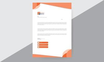 Letterhead Design Template. vector