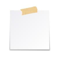 Blank paper note template on white background 1845983 Vector Art at Vecteezy