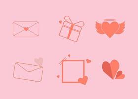 Vector set Suitable for valentine event